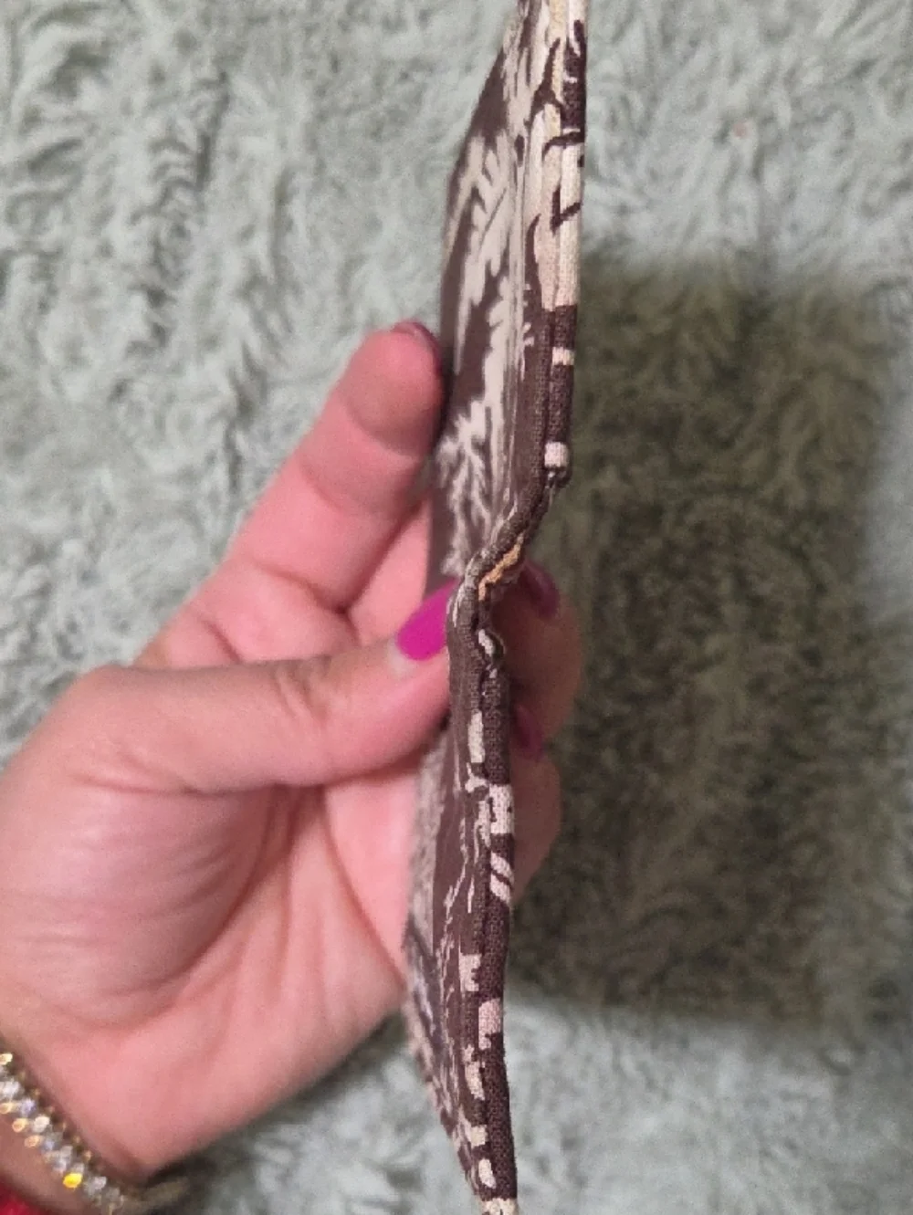 Vera Bradley Chocolate and Cream Bird & Floral Wallet - Picture 6 of 9